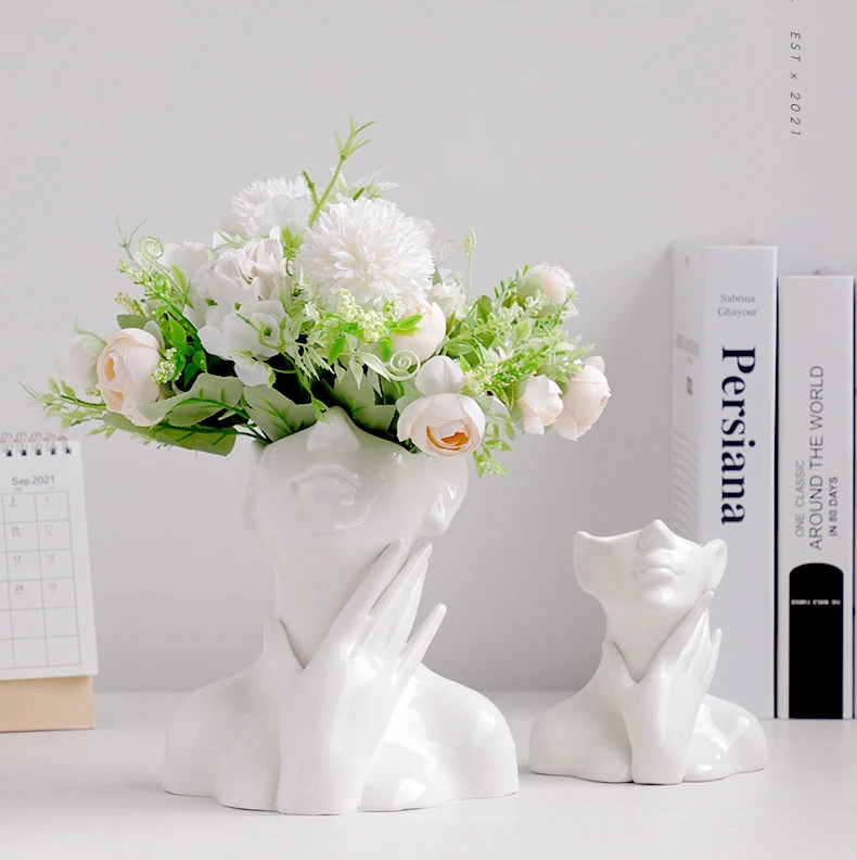 Креативная ваза для тела керамическая гидропонная цветочный горшок растений