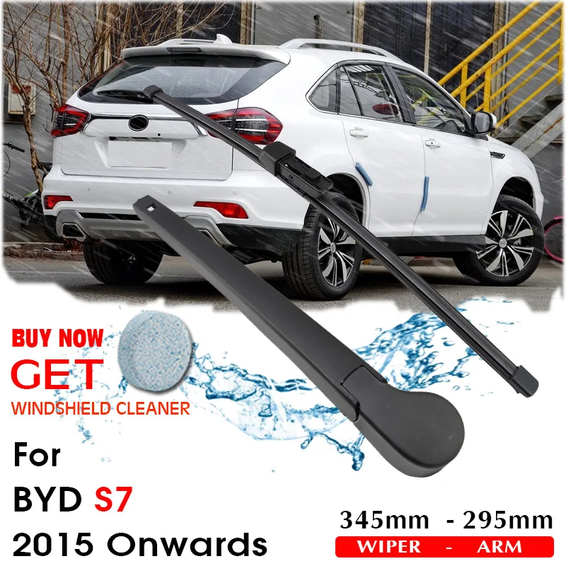 

Car Wiper Blade Rear Back Window Windscreen Windshield Wipers For BYD S7 Hatchback 345 mm 2015 Onwards Auto Accessories