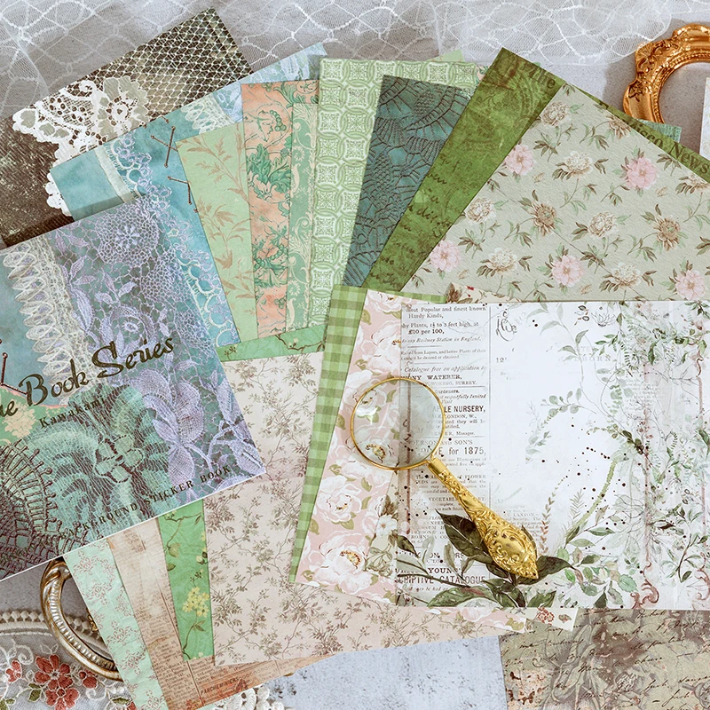 Literary Gift Wrapping Packing Material Decorative Scrapbooking 15cm