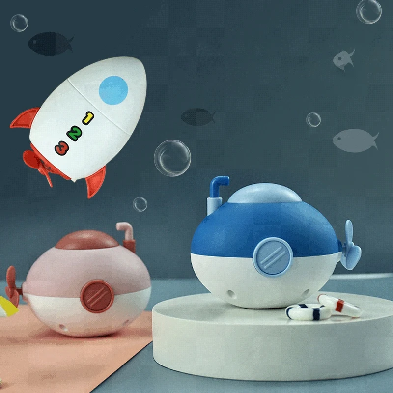 4 шт. детские игрушки для ванной цепочка плавания младенцев заводная маленькая