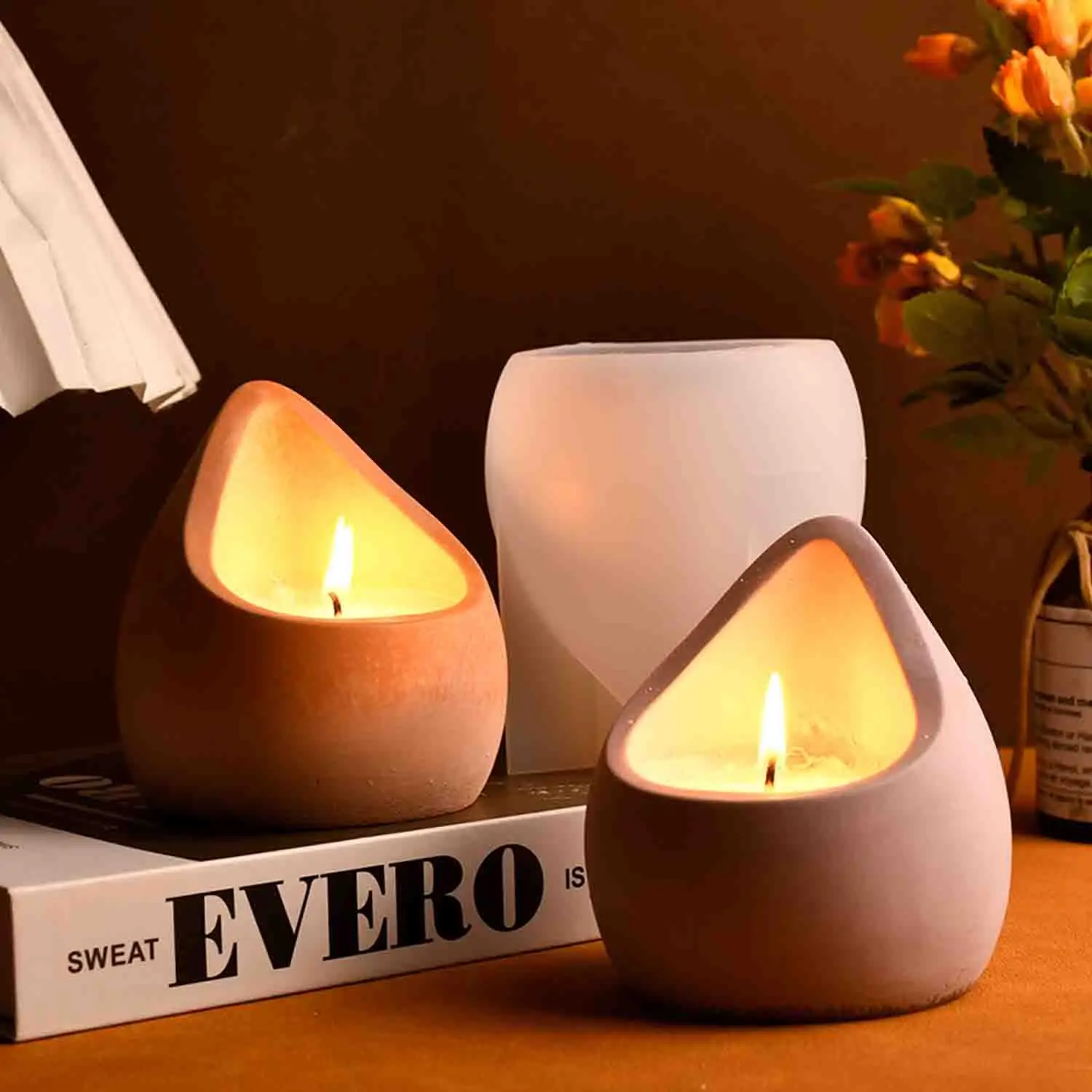 Силиконовые формы для гипсовых украшений с каплями воды изготовления