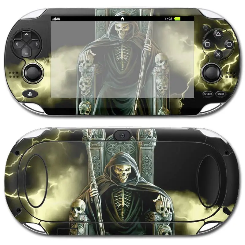Стильная Виниловая наклейка для PSP Vita1000 Gaming Skull style