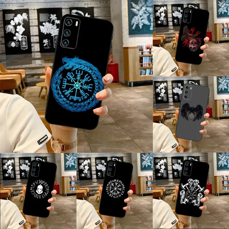 

VViking Vegvisir Odin Nordic Phone Case For Honor 70Pro 70 60 50 50SE 30 20 10 Pro S SE V40 V30Pro V20 V9 V8 X30 X20 X10 X10Max