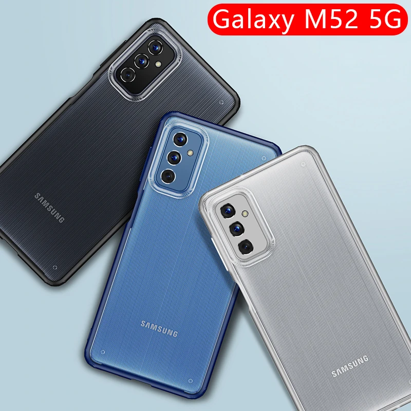 

Чехол для samsung m52 5g, чехол-бампер для galaxy m 52 52m n52, мягкий матовый чехол для телефона samsung gm52 galaxym52