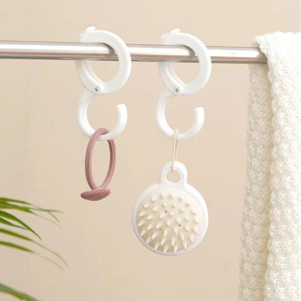 

Windproof Hooks Multi-purpose Card Position S-hook Punch-free S Shaped Home Wardrobe Closet Hook Hanging Storage Hook Fall-proof