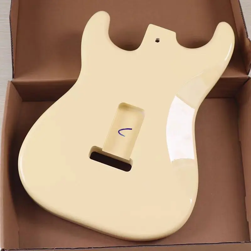 Корпус электрогитары тройной кремовый желтый высокое качество