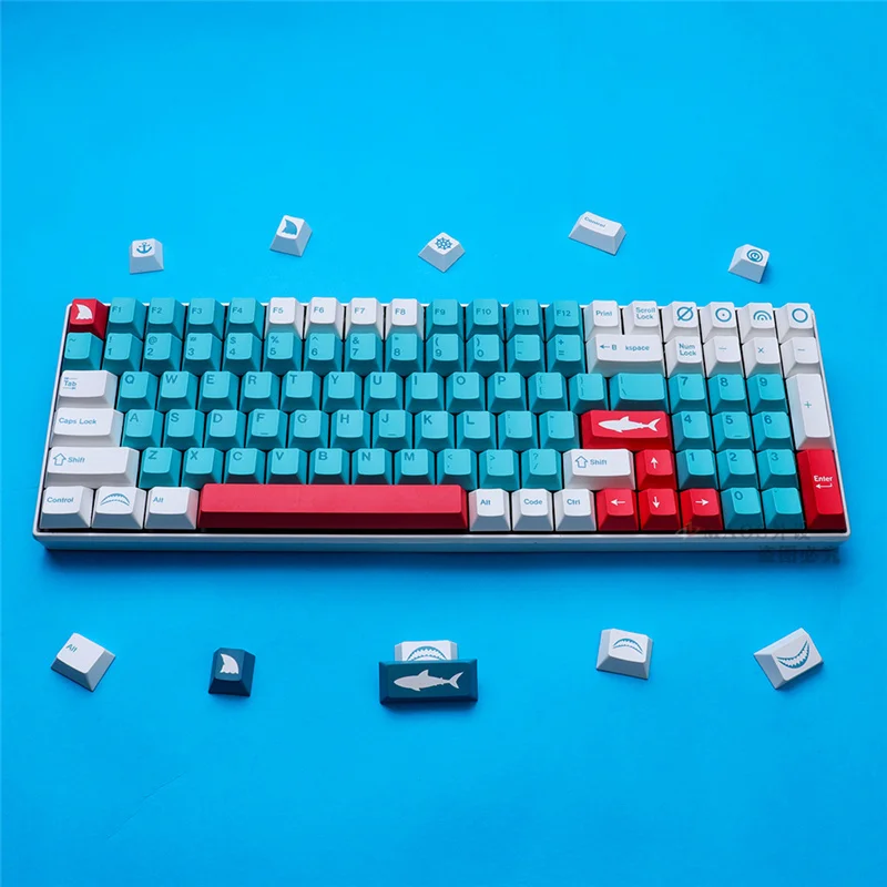 Колпачки для клавиш GMK с Акульей приманкой профиль вишни PBT краситель Sub 142