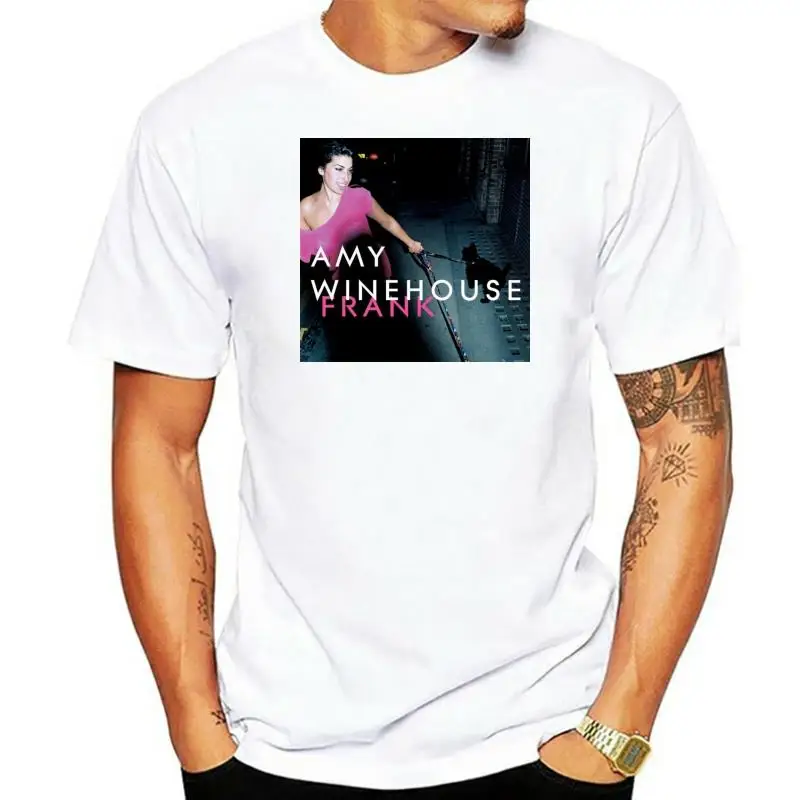 

Amy Winehouse Frank Album Jazz Singer Men's Black Tops Tee T Shirt Size S To 3XL High Quality Tops T-Shirt