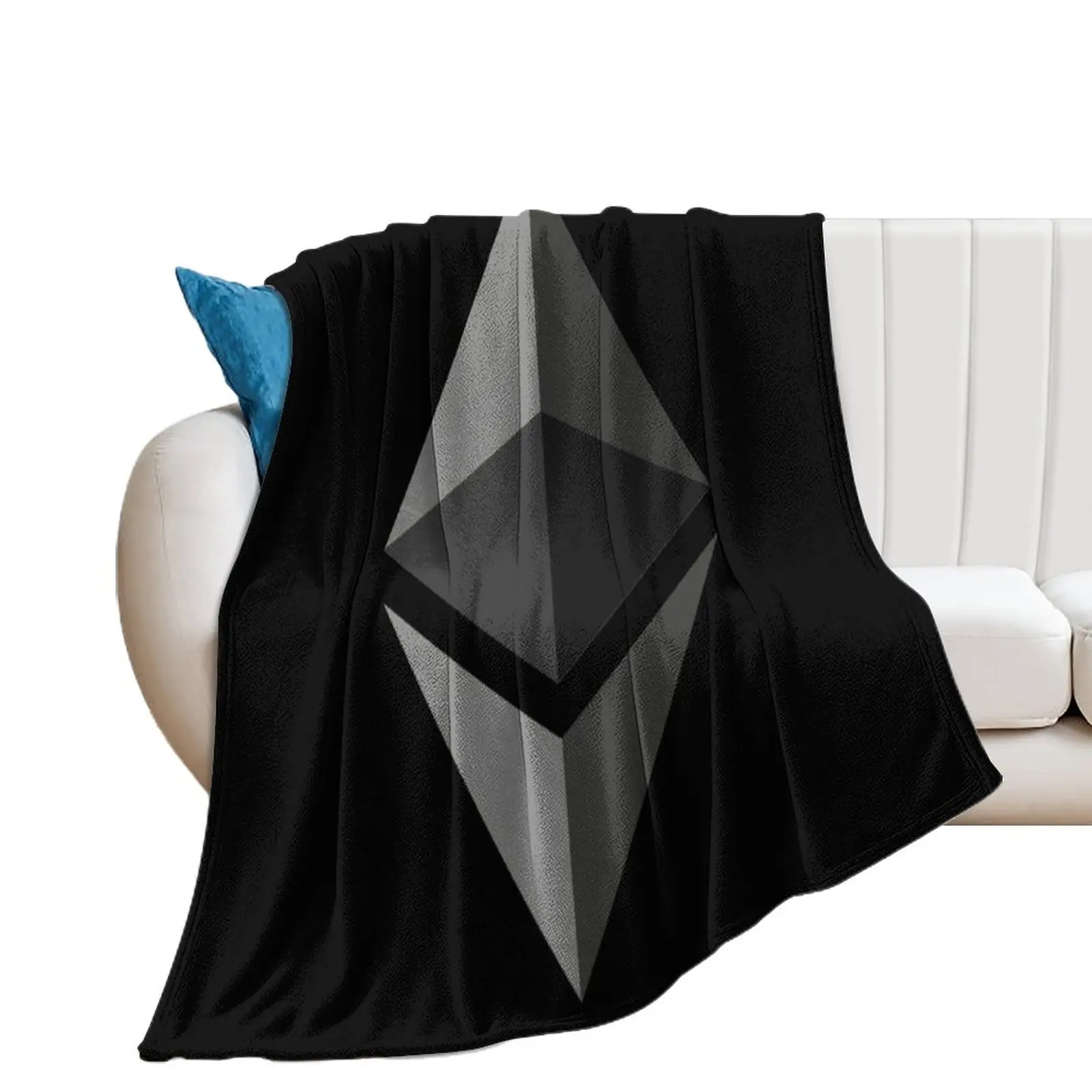 

Ethereum Crypto Currency Woollen Blanket Picnics Funny Sofa And Great to The Touch Resist Wrinkling