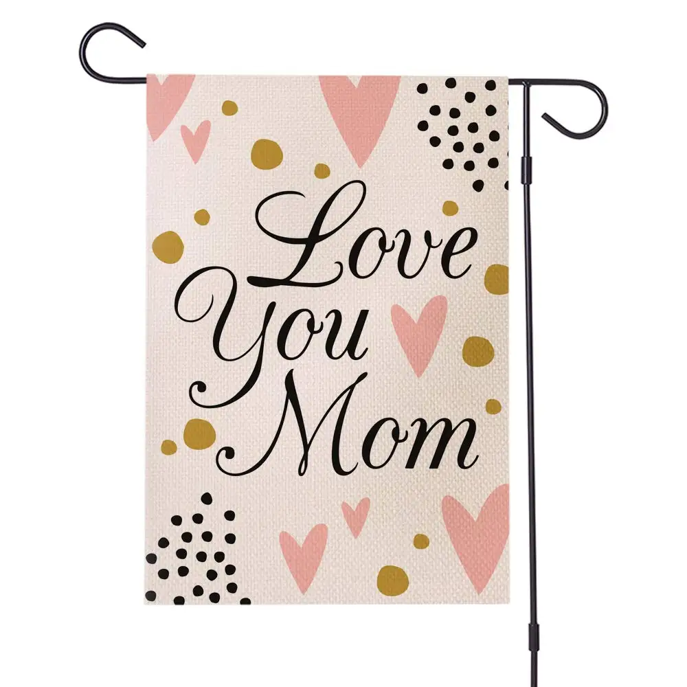

Double-Sided Mother's Day Garden Flag - 12” x 18” Decorative Mother's Day Outdoor Flag (Flag Stand Not Included) - Yard Flags