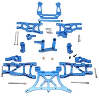 aluminum alloy metal upgrade chassis parts kit c seat steering cup swing arm steering group for 110 traxxas slash 2wd rc car