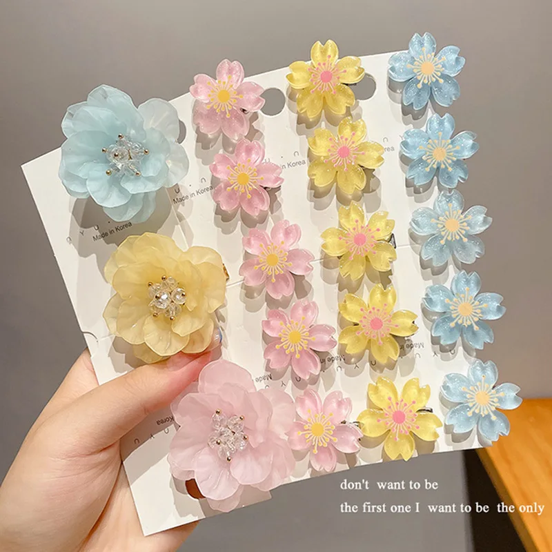 

Candy Color Flower Children Hairpin Fashion Acrylic Girls Headwear Handmade Cute Kids Hair Accessories Sweet Hair Clip