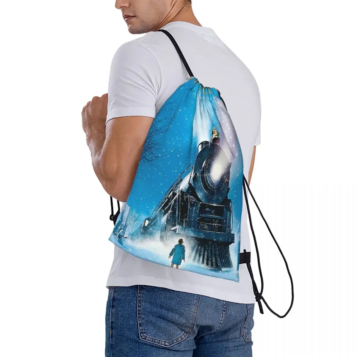 Рюкзаки The Polar Expr многофункциональные портативные сумки на шнурке карманные