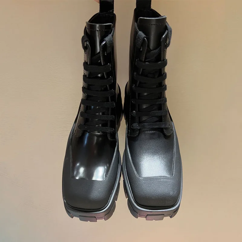 

Luxury Brand Women Ankle Boots Real Leather Martin Boots Designer Ladies Sneakers Casual Fashion Running Shoes Best Quality