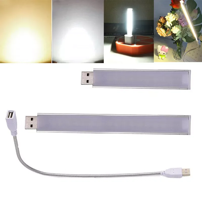 

New in LED 20 Led Mini USB reading light Table book night Lamp Portable Desk white lights torches For Camping Power Bank PC Note