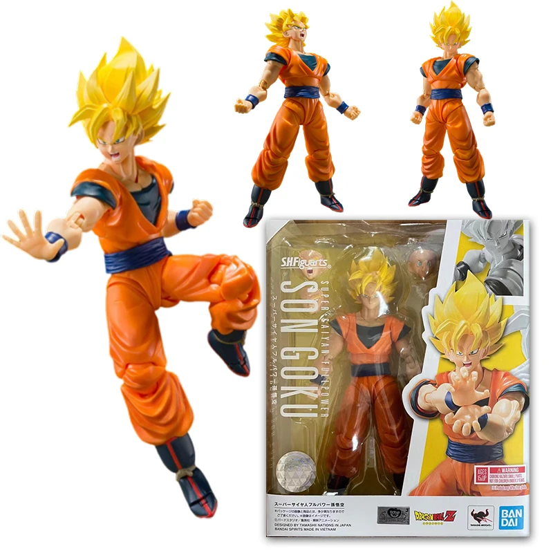 

Bandai Shf Драконий жемчуг Сон Гоку Супер сайян игра Коллекция Фигурки украшения Детские игрушки на день рождения рождественские подарки