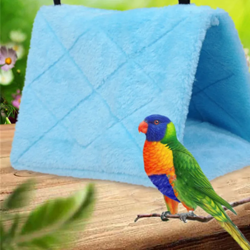 

Fashion Pet Bird Parrot Cages Warm Hammock Hut Tent Bed Hanging Cave for Sleeping and Hatching Bird House Bird Cage Bird Hammock
