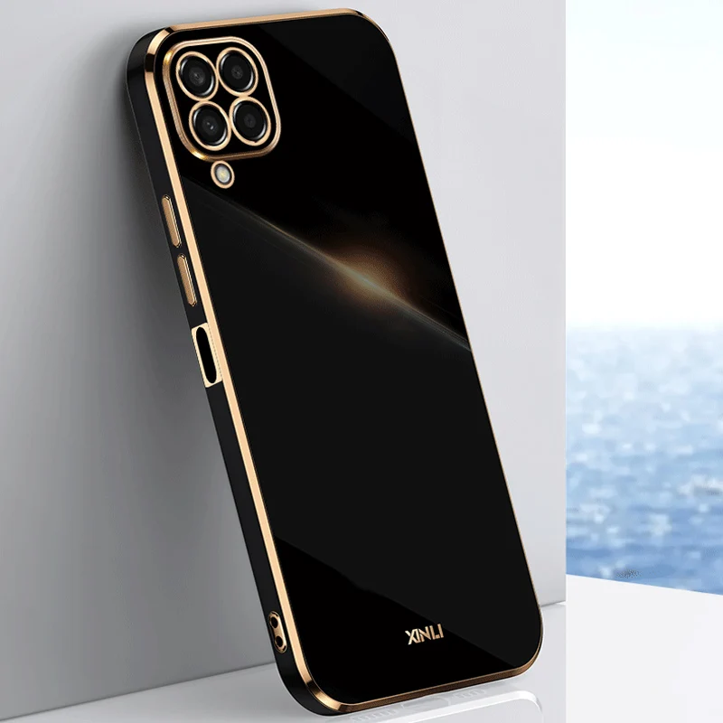 

Luxury Plating Phone Case For Samsung Galaxy M53 M51 M33 M32 F62 Shockproof Silicone Soft TPU Back Cover