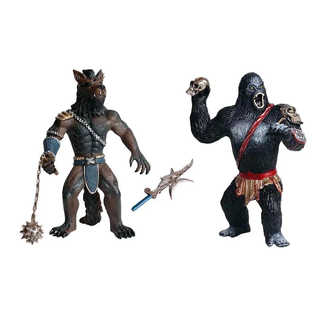 

Игрушки-модели животных Werewolf/ Gorilla Soldier детские подарки