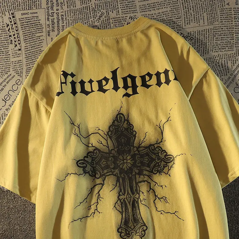 Футболка мужская с коротким рукавом простая ретро-футболка в американском стиле