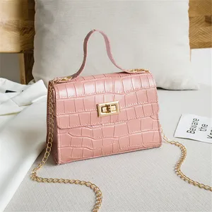 womens alligator pattern handbag 2022 trend genuine leather shoulder bag female small square bags ladies travel chain crossbody free global shipping