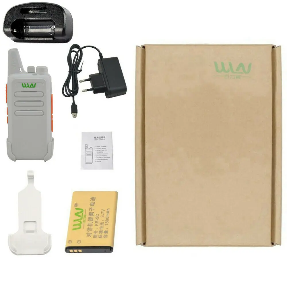 2 шт. белая НОВАЯ рация WLN KD-C1 5 Вт UHF 400-470 МГц CTCSS/DCS TOT VOX Scan Squelch двусторонняя