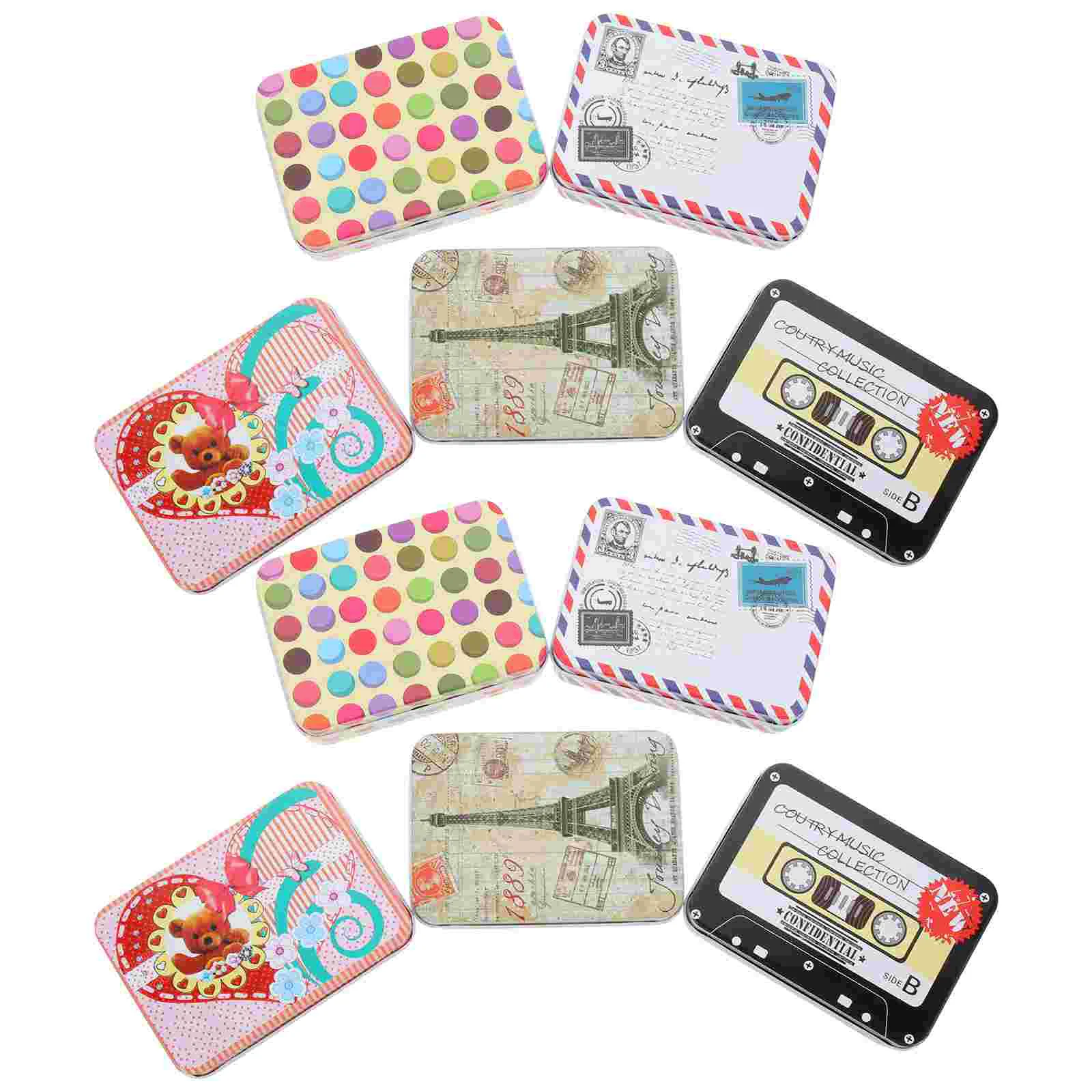 

10pcs Candies Wrapping Box Earring Storage Box Jewelry Craft Storage Holder