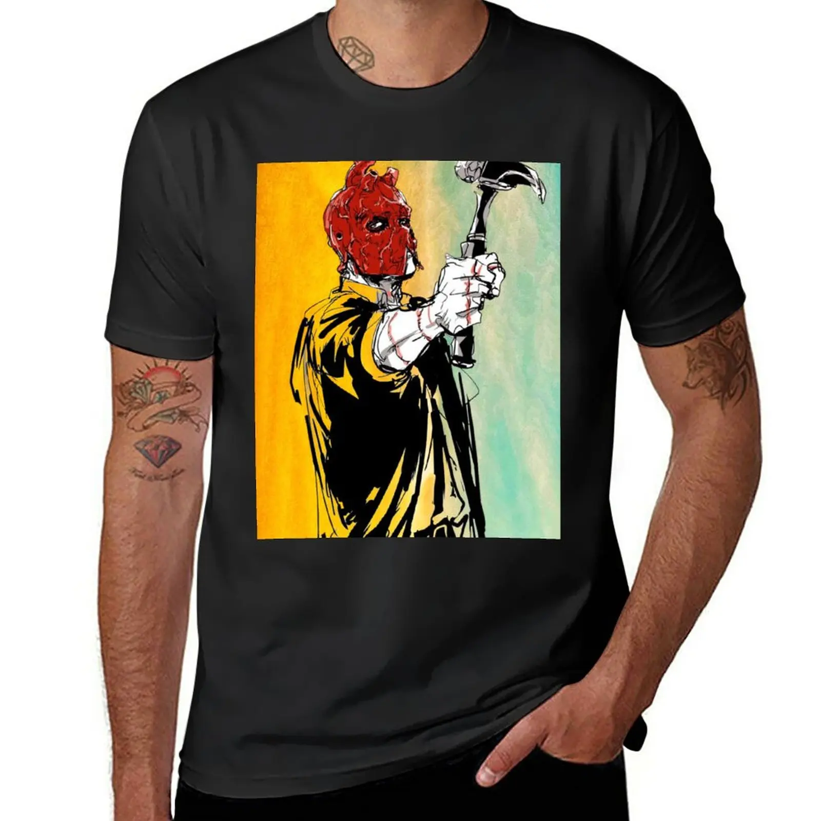 Новая футболка Dorohedoro Shin графическая новое издание милые топы футболки для мужчин