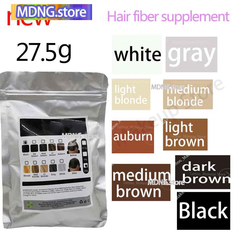 

Hair Fiber Corner 27.5 Protein Thickening Spray Fiber Bag Loss Products Instant Wig Regeneration Powder Refill Bag Reuse