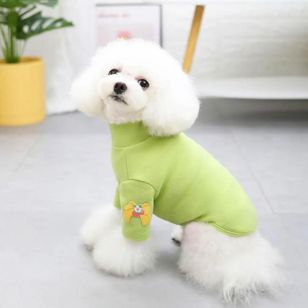 

Pet Shirt Stylish Easy-wearing Solid Color Cute Pet Puppy Warm Shirt Pet Supplies Pet Pullover Pet Clothes