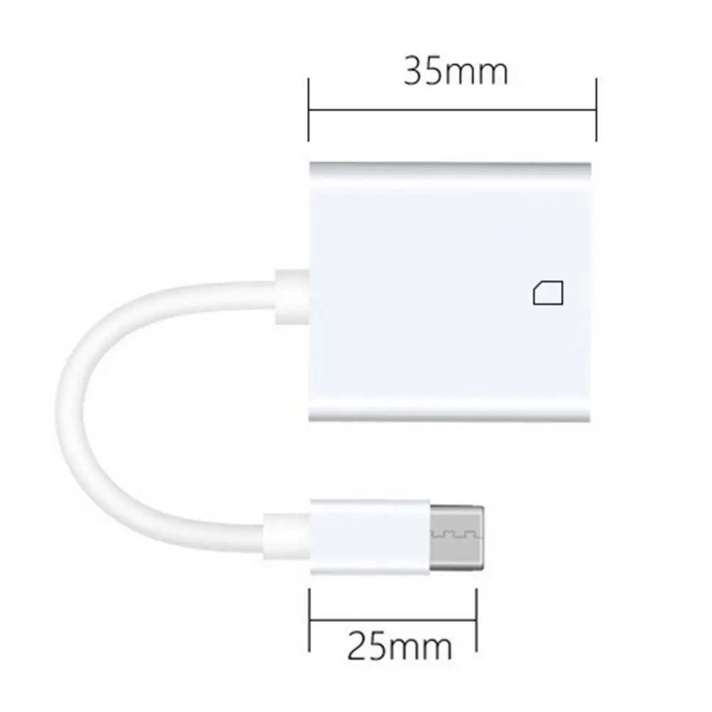 

Practical TF Card Reader Stable Performance Widely Compatible Type-C Interface SD Card Reader Mobile Phone Accessories