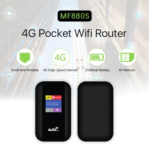Мобильный Wi-FI маршрутизатор 4G 150 Мбит/с LTE Беспроводной маршрутизатор Портативный карманный модем MiFi Мобильная точка доступа Wi-Fi со слотом для Sim-карты