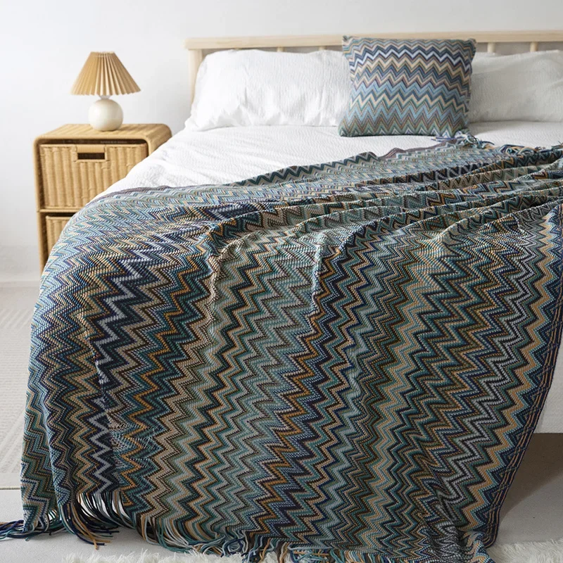 Вязаное одеяло 100% акрил Bohemian