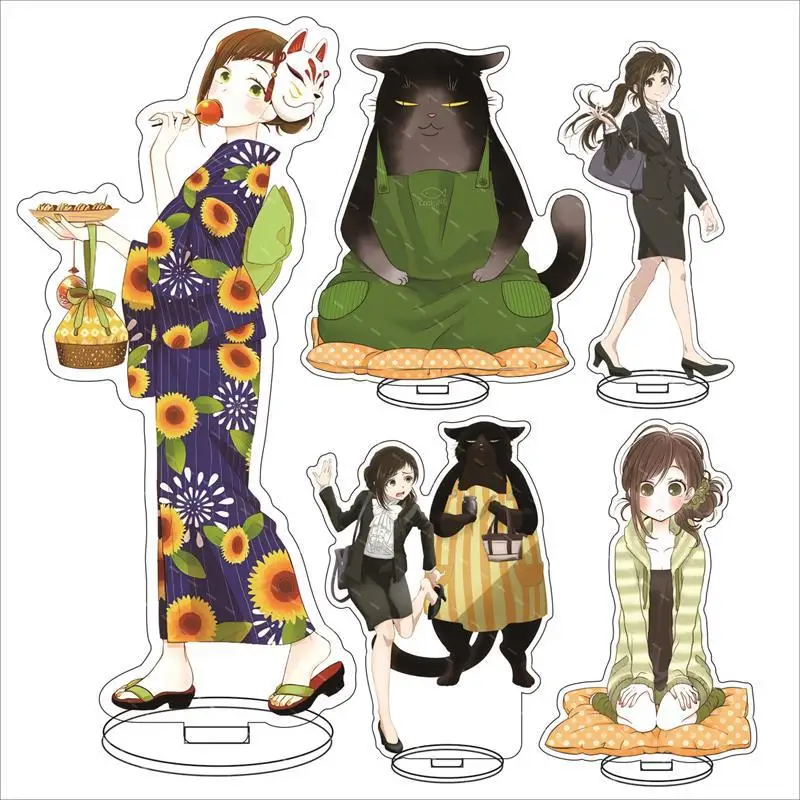 Dekiru Neko Wa Kyou Mo Yuuutsu Acrylic Stand The Masterful Cat Is Depressed Again Today Anime Standing Model Plate Ornament