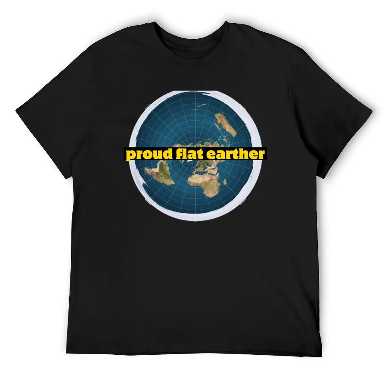 Футболка Proud Flat Earther футболки с аниме футболка большого размера одежда в стиле