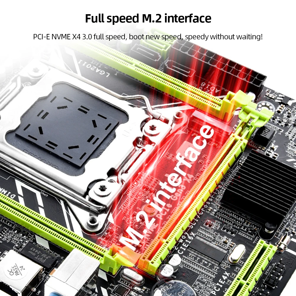 

Материнская плата X79D 2,0 LGA 2011 с M.2/USB2.0/PCI-E 4X 16X интерфейсом, двухканальная память DDR3 64 Гб ATX, материнская плата SATA3.0 E5
