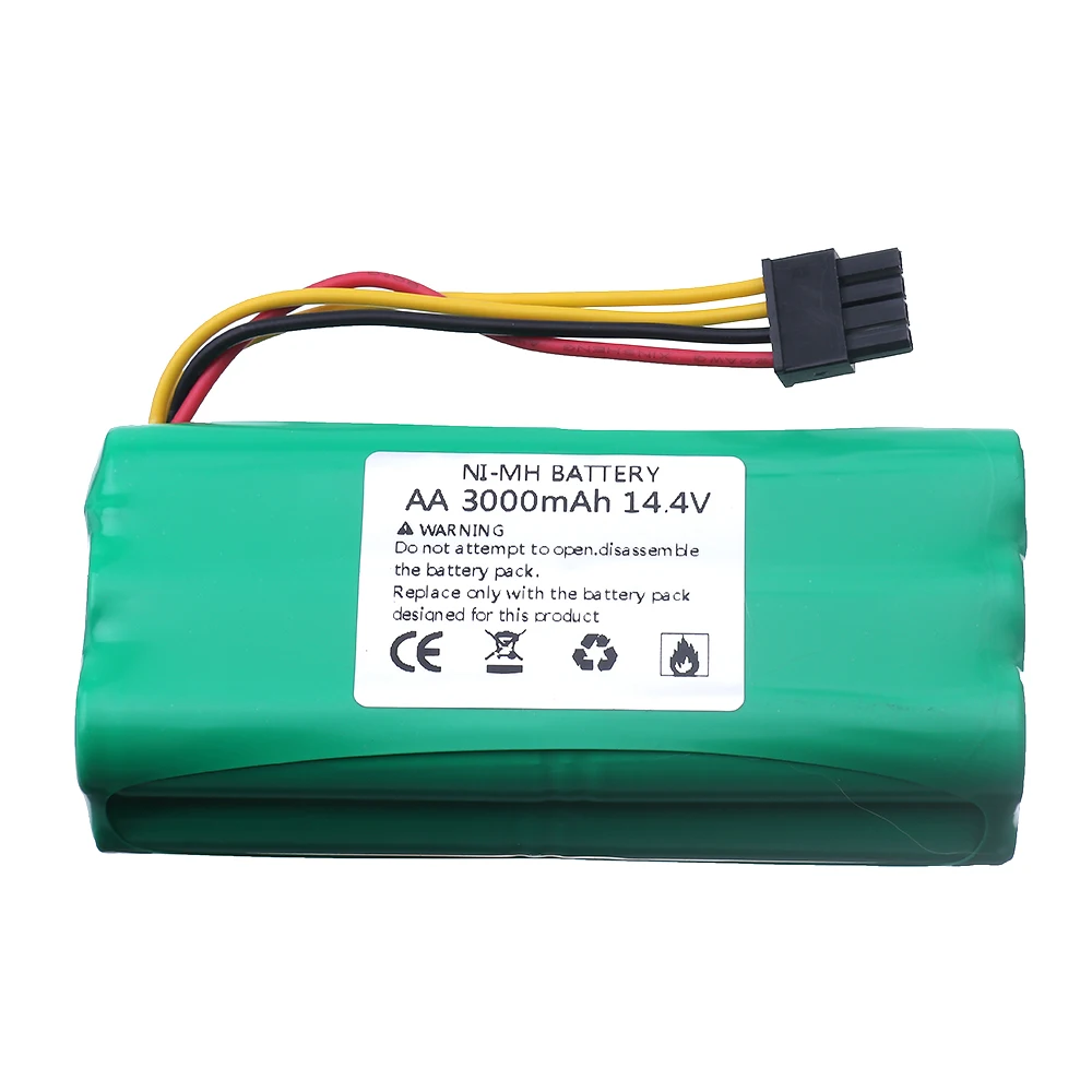 

1/2pcs 14.4V Ni-MH 3000MAH Rechargeable battery for Ecovacs Deebot Deepoo X600 ZN605 ZN606 ZN609 Midea Redmond Vacuum Cleaner