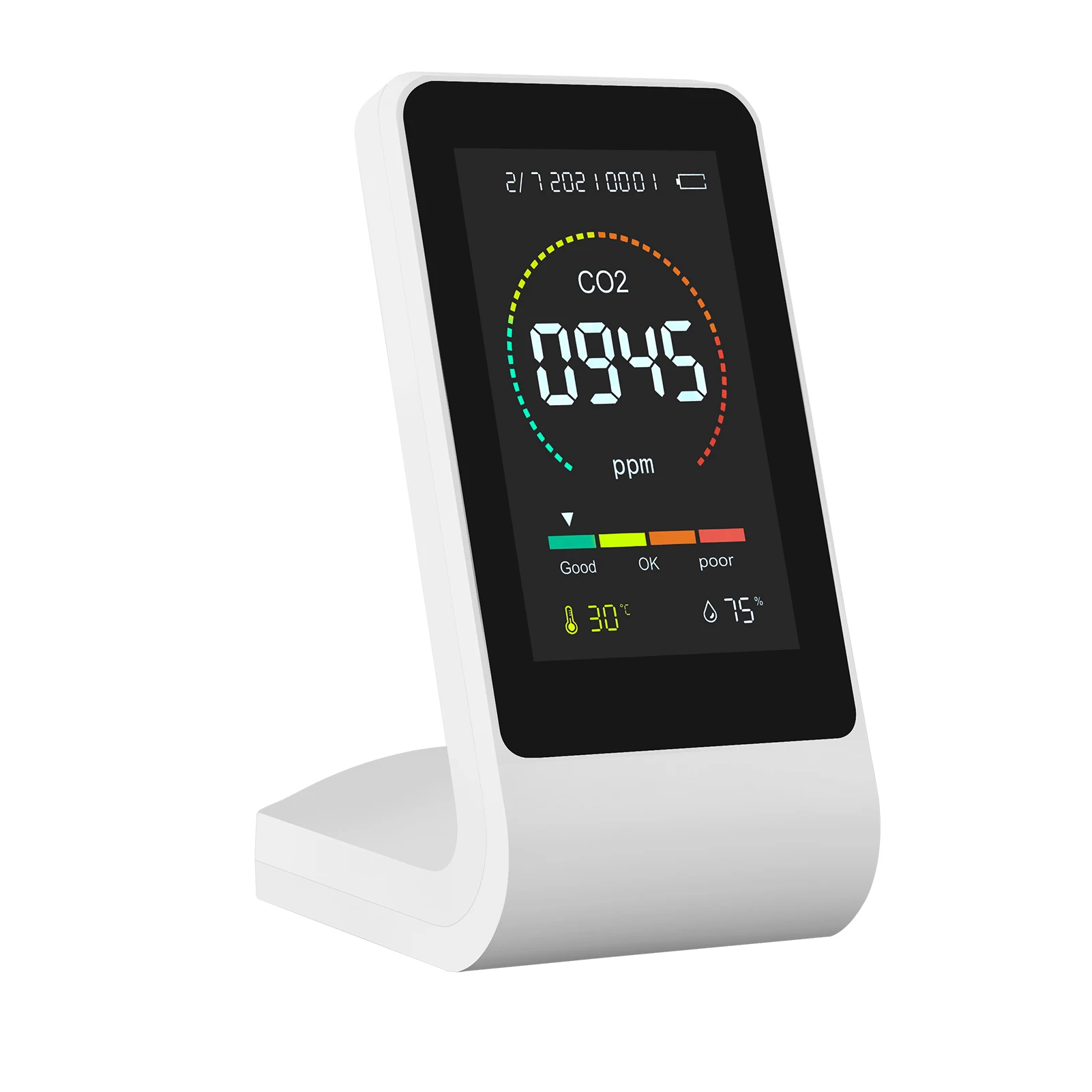 

3 in1 CO2 Meter Digital Temperature Humidity Sensor Tester Multifunctional Air Quality Monitor Portable Carbon Dioxide Detector
