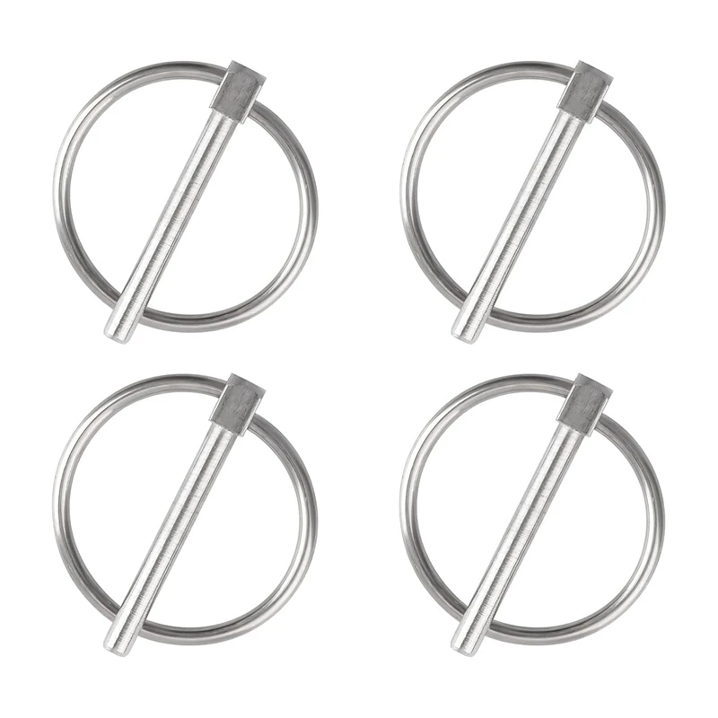

Lynch Pin, 4PCS Dia 4.5Mm 316 Stainless Steel Round Safety Pins Trailer Lock Pin Retaining Pins Lynch Pin Fasteners Easy Install