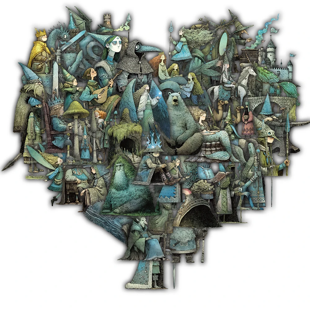 

Набор из 50 стикеров "Волшебный мир фэнтези"