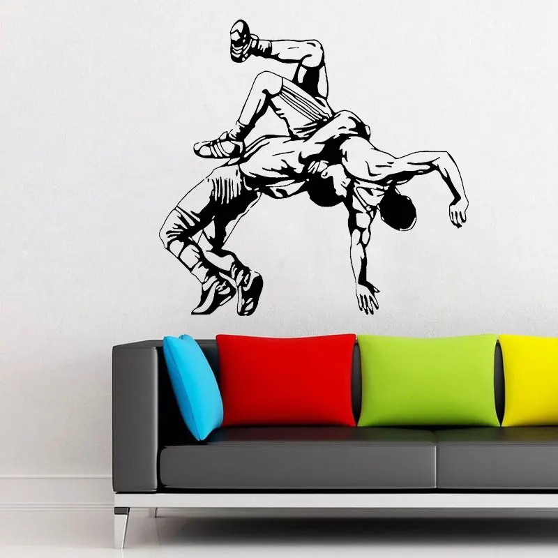 Настенная Наклейка Современная переводная картинка для борьбы джиу-джитсу