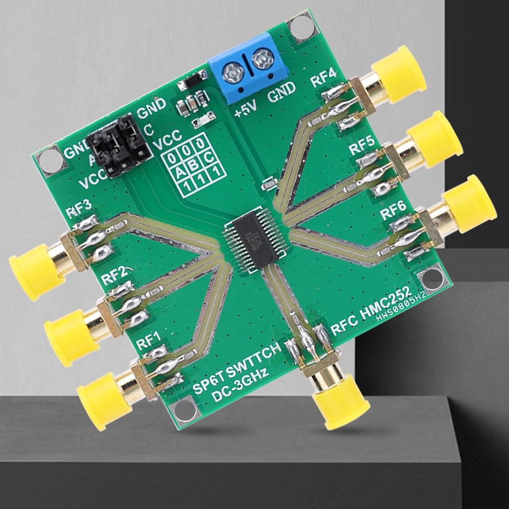 

Non-Reflective RF Switch Module 1.0dB HMC252 RF Single-Pole 6 Throw Switch Single-Pole 6 Throw Switch Board