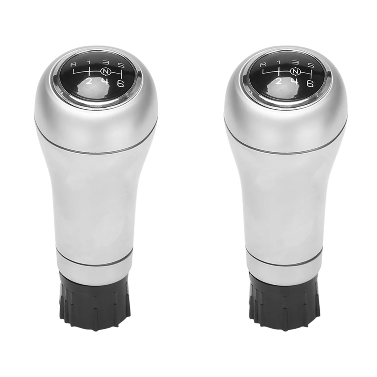 

2X 6 Speed Manual Car Gear Shift Knob Shifter Lever Stick for Mercedes Benz C/E/GLK W203 W204 C300 W207 W212 E260