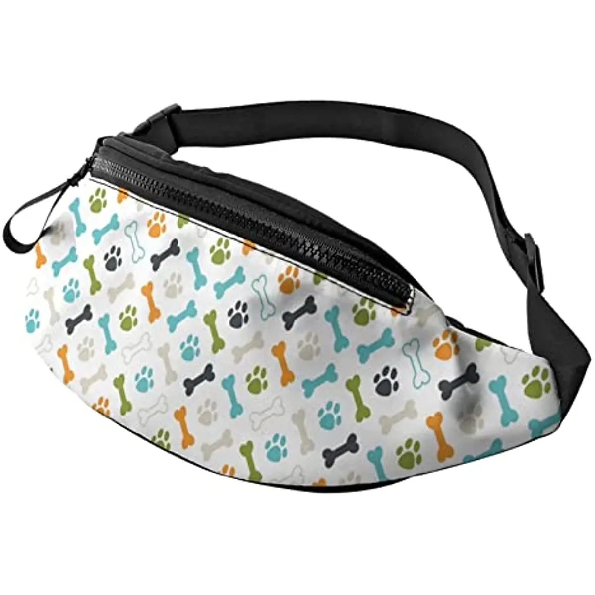 

Dog Paw Prints Casual Fanny Waist Pack for Men Women Adjustable Belt Waist Bag for Traveling Hiking Cycling Running Festival