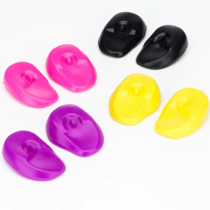 

Reusable Waterproof Ear Guard Cover Silicone Baked Oil Toning Ear Guards Ear Muffs Hair Dye Guard Protective Shower Cap Tool