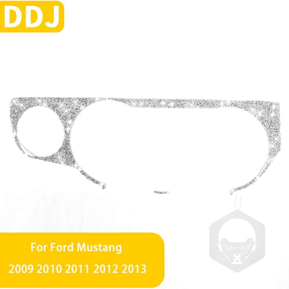 

For Ford Mustang 2009 2010 2011 2012 2013 Crystal Shiny Diamond Interior Stickers Air Outlet Dashboard Trim Car Accessorie