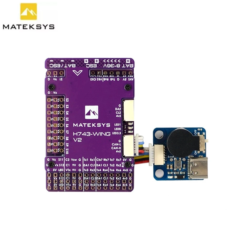 Контроллер полета MATEK H743-WING V2 ArduPilot INAV 3-8S H743 30.5X30.5mm для РУ мультироторного