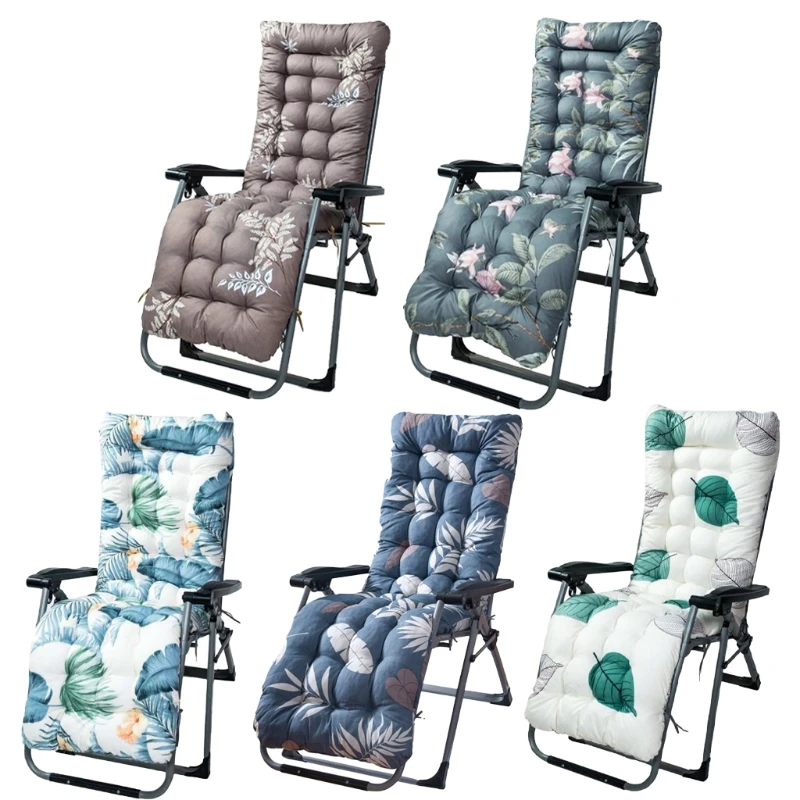 

Outdoor for Sun Lounger Cushion Thick Floral Cover Garden Patio Recliner Cushion