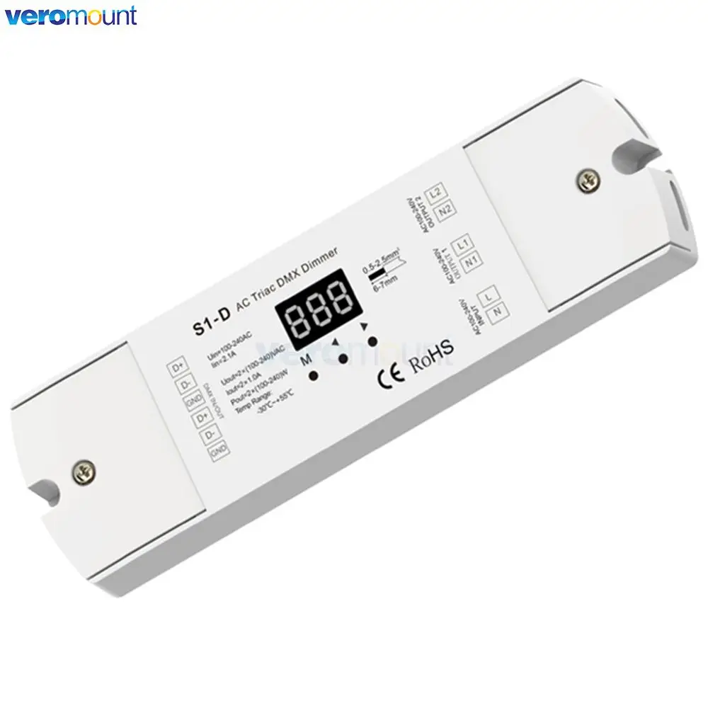Skydance S1-D (2CH*1A) S1-D11(1CH*2A) S1-DR(2CH*1.5A) SK1(1CH*6A Ручка 1-10V Декодер) Светодиодный DMX RF Диммер