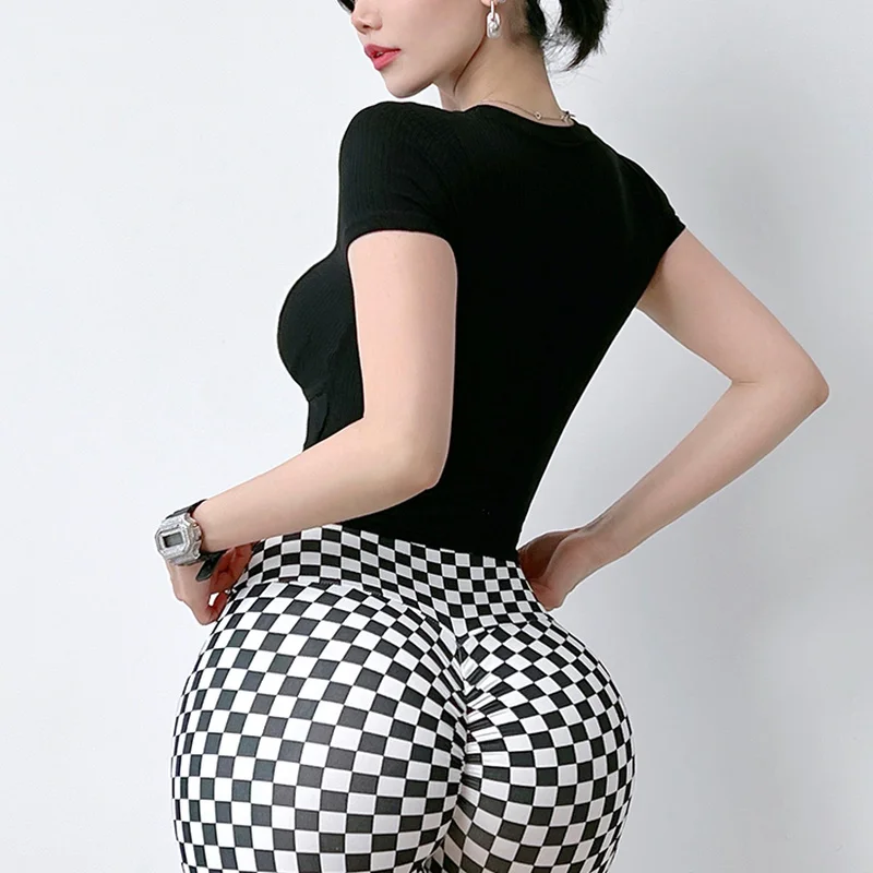 MITAOGIRL Short-sleeve Tights with Chest Pad Running Yoga Clothes Sports T Shirt for Women Running Quick Dry Tops Women Clothing